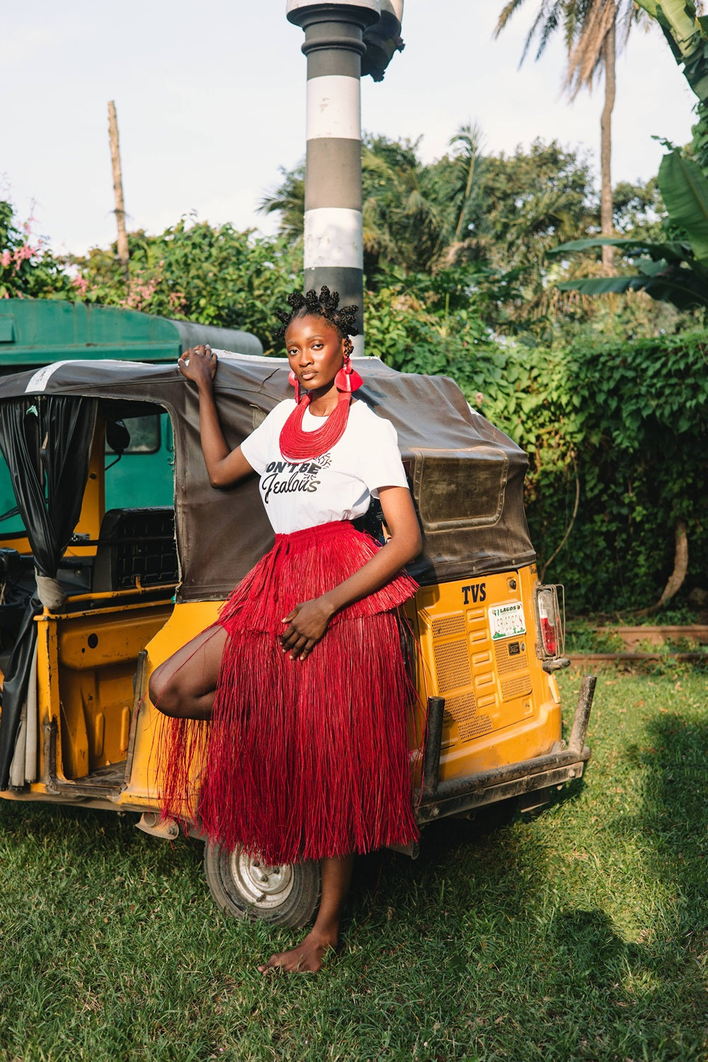 Chi Rafia Skirt
